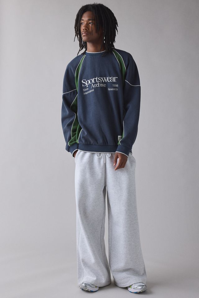 iets frans… Sporty Paneled Crew Neck Sweatshirt #2