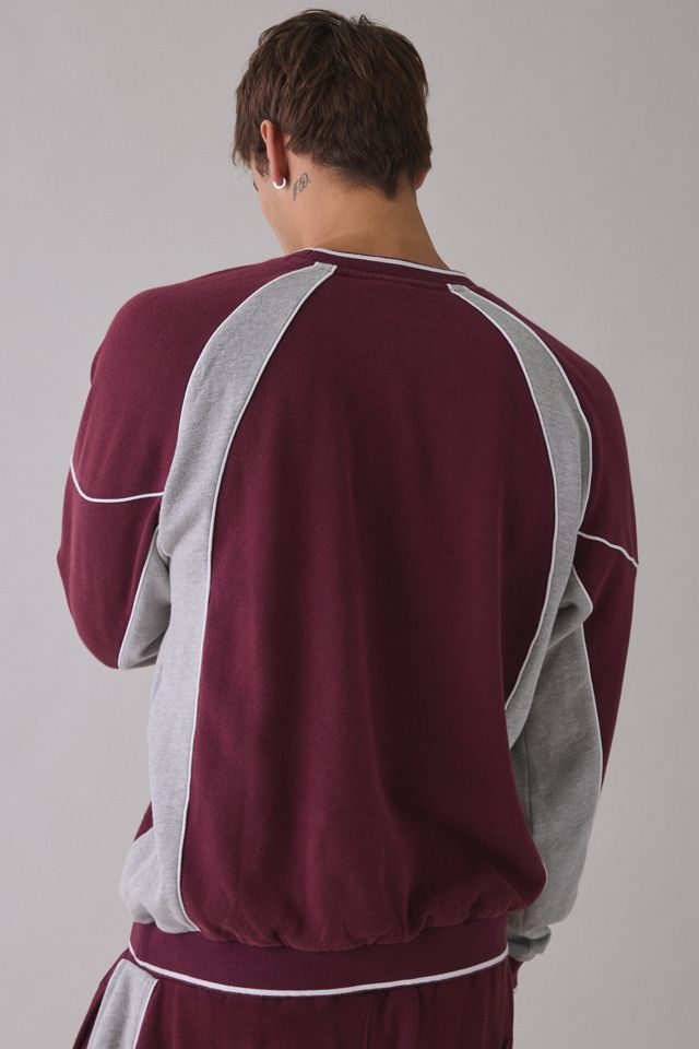 iets frans… Sporty Paneled Crew Neck Sweatshirt #1