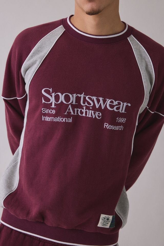 iets frans… Sporty Paneled Crew Neck Sweatshirt #2