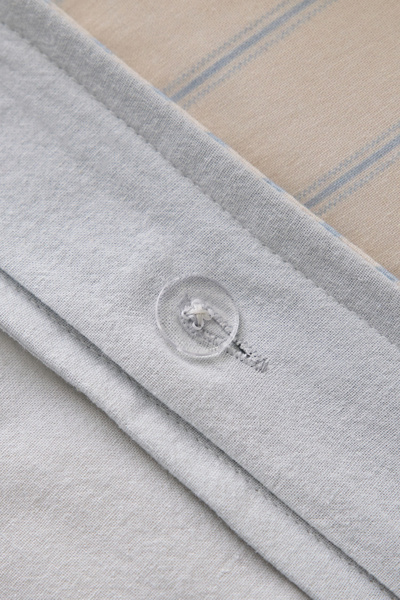 Charlie Striped Ruffle Cotton Duvet Cover