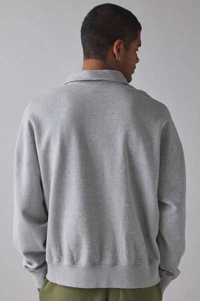 iets frans… Silas Badge Quarter Zip Polo Sweatshirt