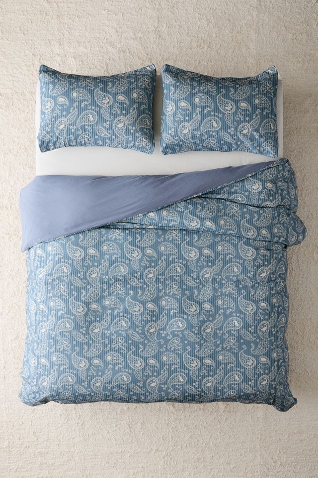 Housse de couette Parker à motif cachemire rayé #1