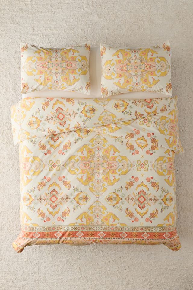 Ensemble de housse de couette à motif de tapis médaillon Acacia #1
