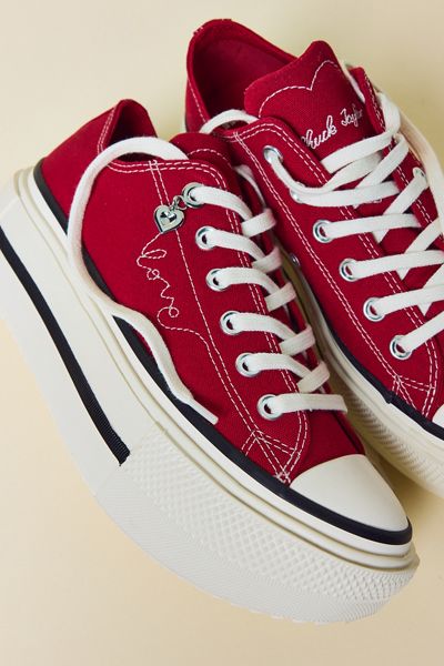 Converse Chuck Taylor All Star Lift Double Stack Platform Valentine's Day Sneakers