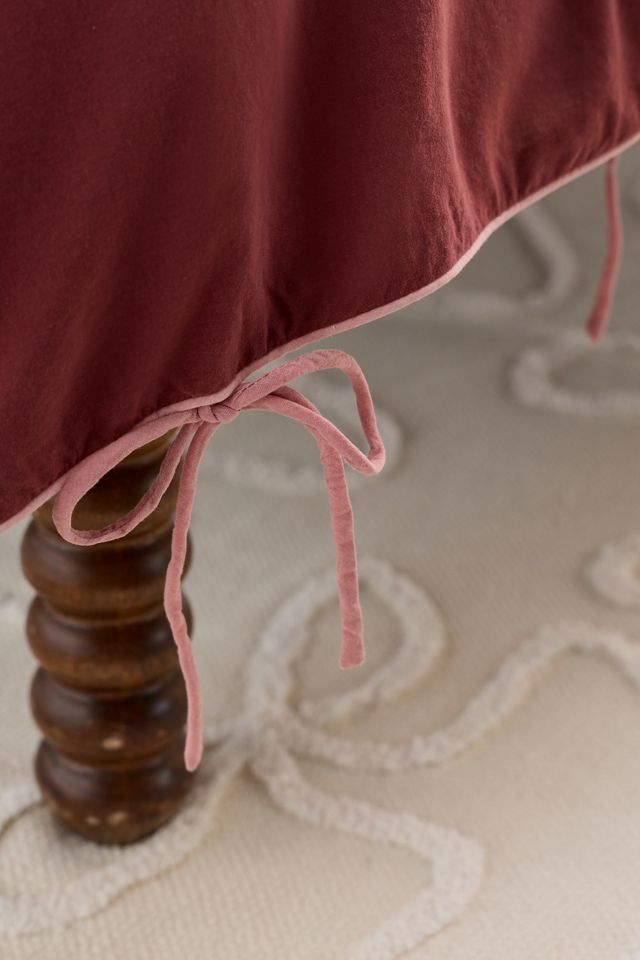 Housse de couette nouée Piper en coton avec bordure passepoilée #4