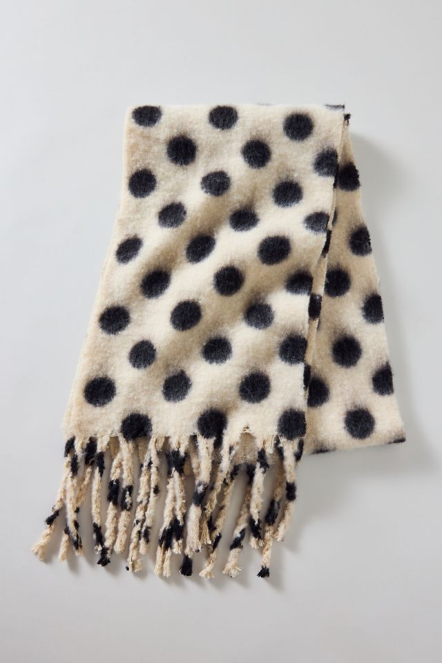 Polka Dot Woven Scarf #1