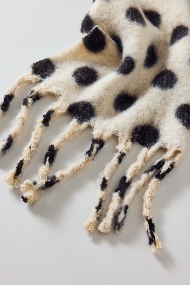 Polka Dot Woven Scarf #2
