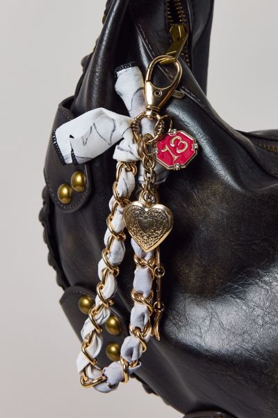 Lucky Number Braided Scarf Keychain