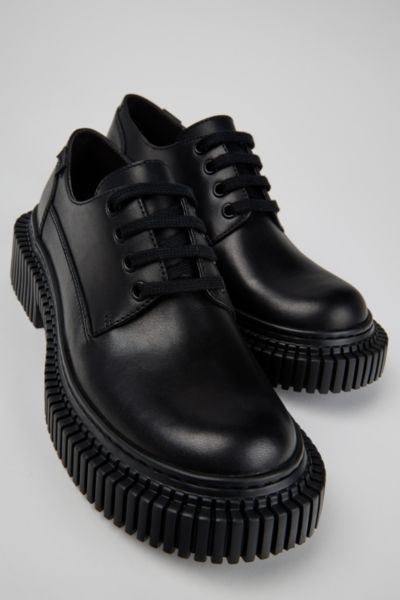 Camper Pix Berlin Lace-up Platform Derby Shoes In Black