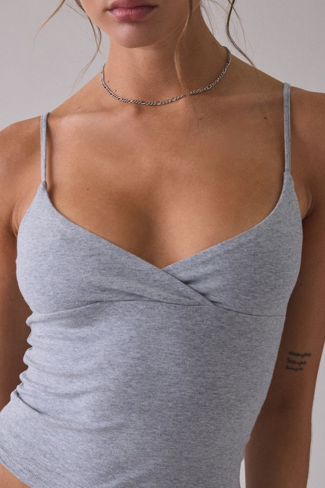 Out From Under Bec Plunging Surplice Cropped Cami #1