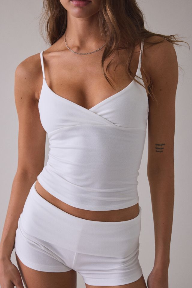 Out From Under Bec Plunging Surplice Cropped Cami #2
