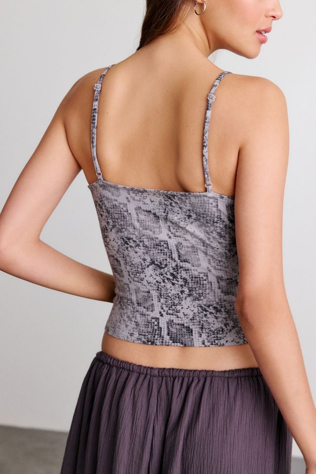 Out From Under Bec Plunging Surplice Cropped Cami #3