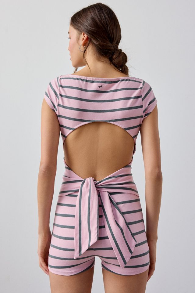Out From Under Bec Open Back Tie-Bow Romper #1