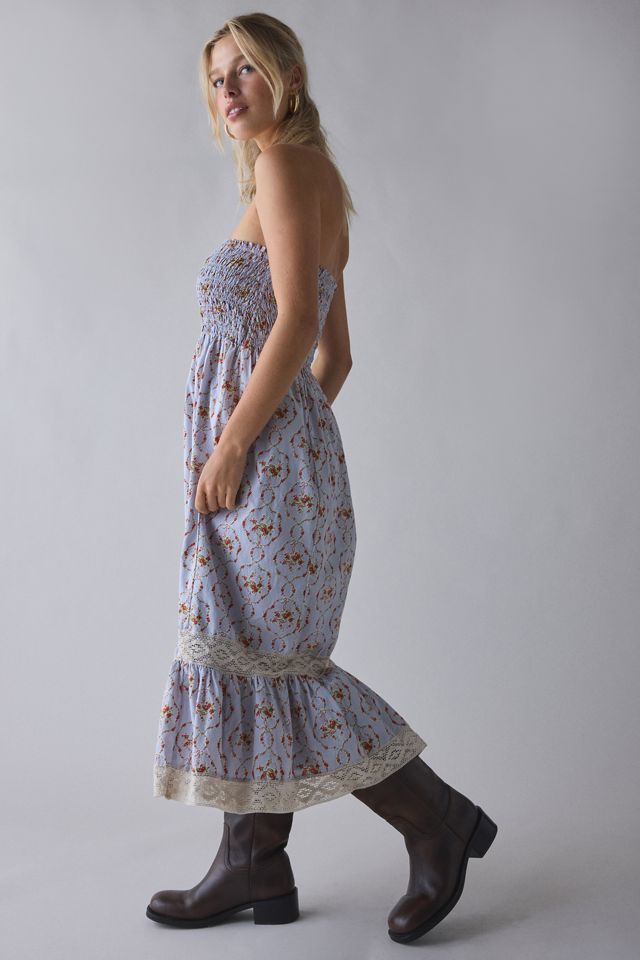 Kimchi Blue 2 For 1 Convertible Lace Trim Smocked Dress #3