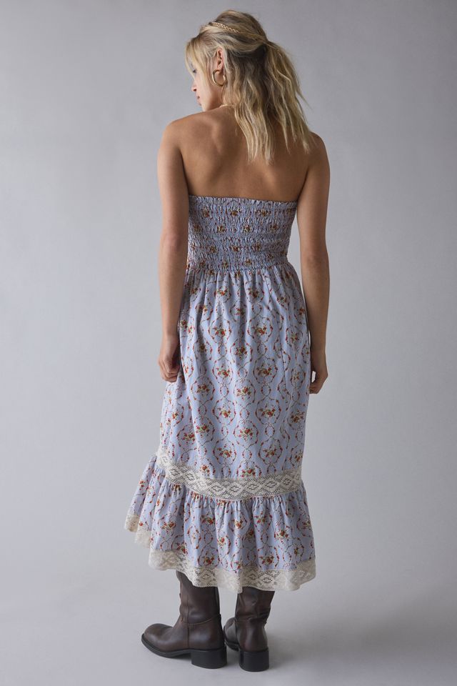 Kimchi Blue 2 For 1 Convertible Lace Trim Smocked Dress #4