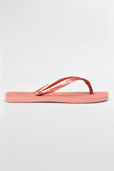 Havaianas Slim Square Flip Flop Sandal In Crocus Rose, Women's At Urban Outfitters In Pink
