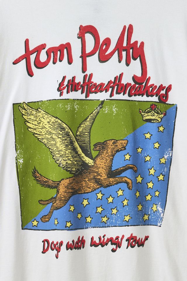 Tom Petty & The Heartbreakers Dogs With Wings Tour Graphic Tee #1