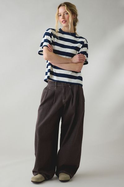 BDG Jax Pleated Cocoon Low-Rise Jeans