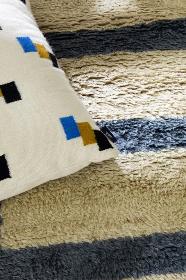 Revival Pepper Hand-Knotted Shag Wool Rug #3