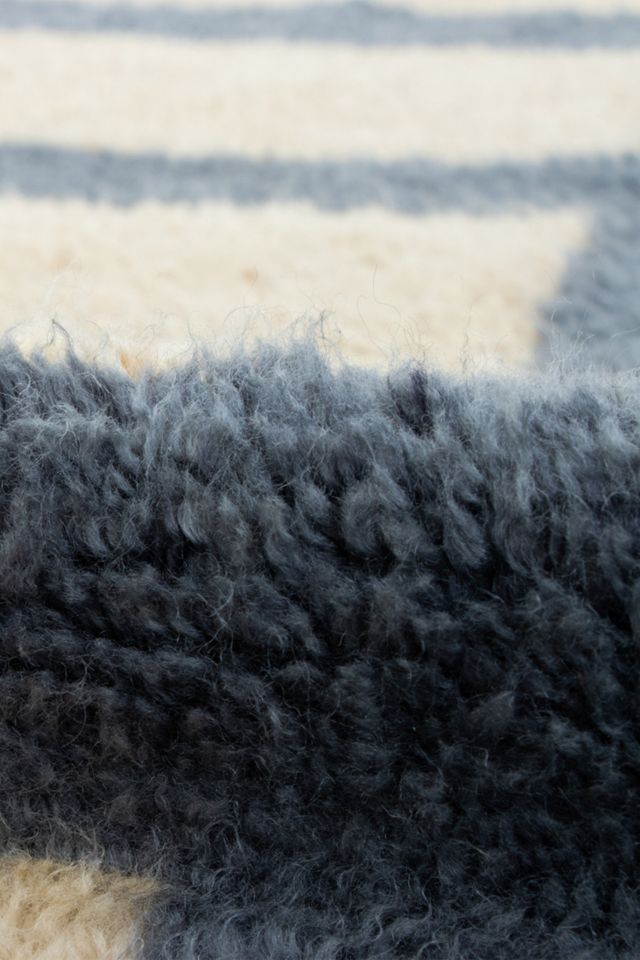 Revival Pepper Hand-Knotted Shag Wool Rug #4