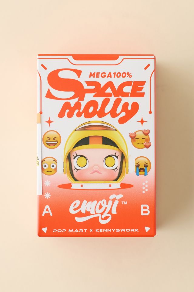 POP MART Mega Space Molly 100% X emoji™ Series Blind Box Figure #4