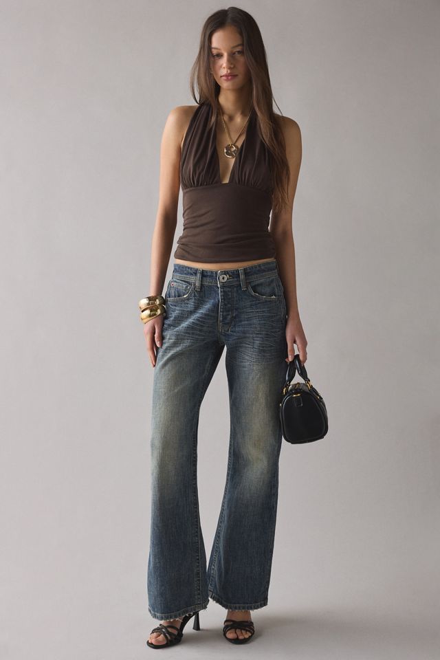 UO Party For You Jersey Knit Plunging Halter Top #4