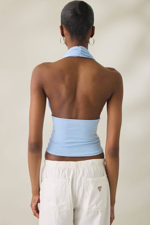 UO Party For You Jersey Knit Plunging Halter Top #3