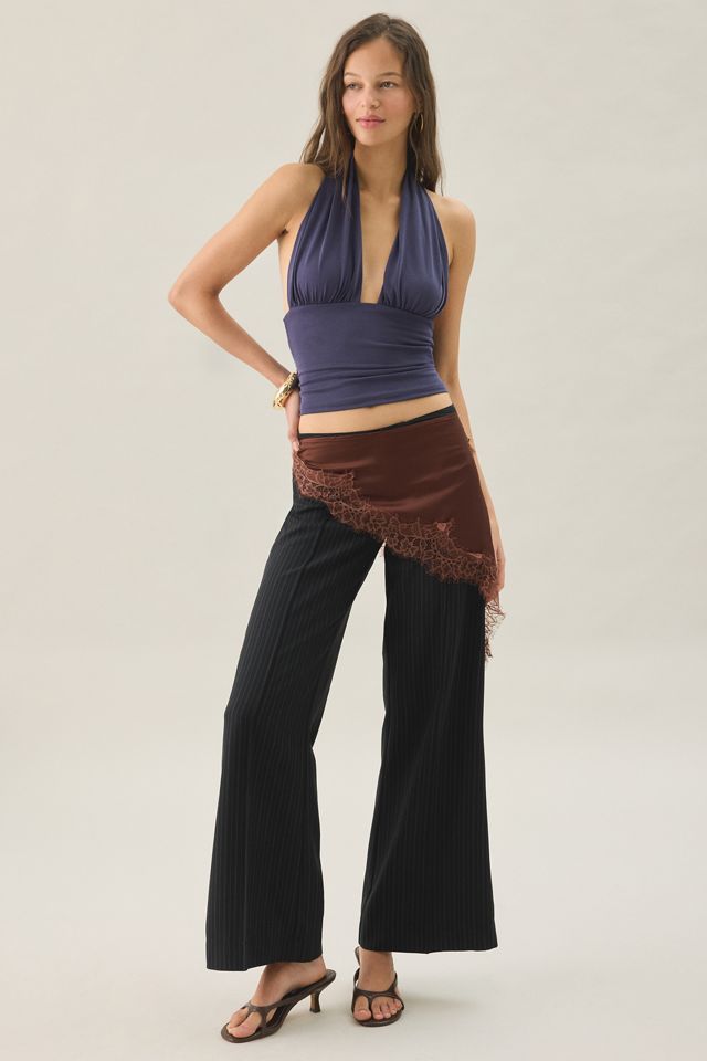 UO Party For You Jersey Knit Plunging Halter Top #1