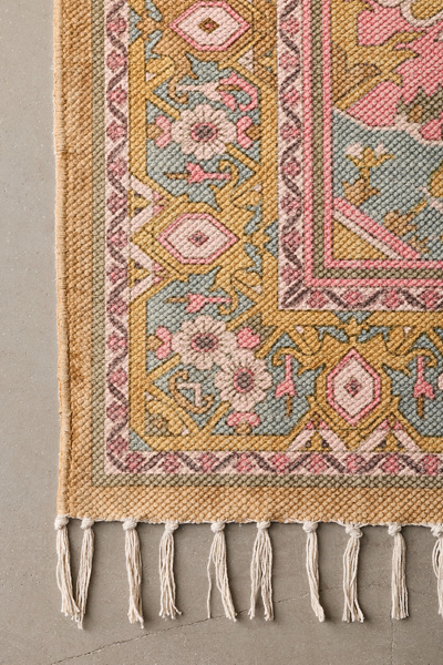 Daphne Art Deco Floral Printed Rug