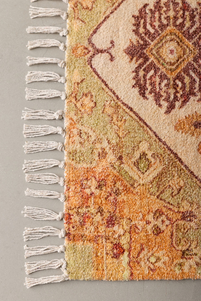 Wrenly Medallion Digital Printed Chenille Rug