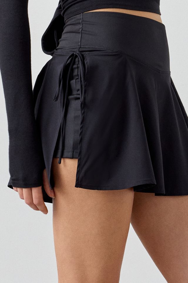 Out From Under Studio Woven Wrap Side-Tie Mini Skort #1