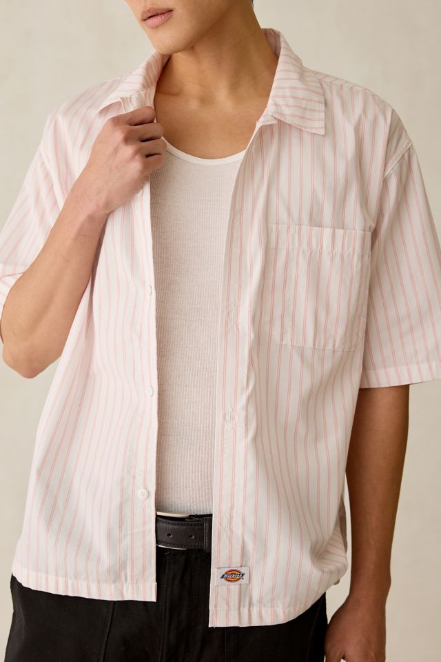 Dickies Venedocia Stripe Relaxed Short Sleeve Shirt | Urban Outfitters