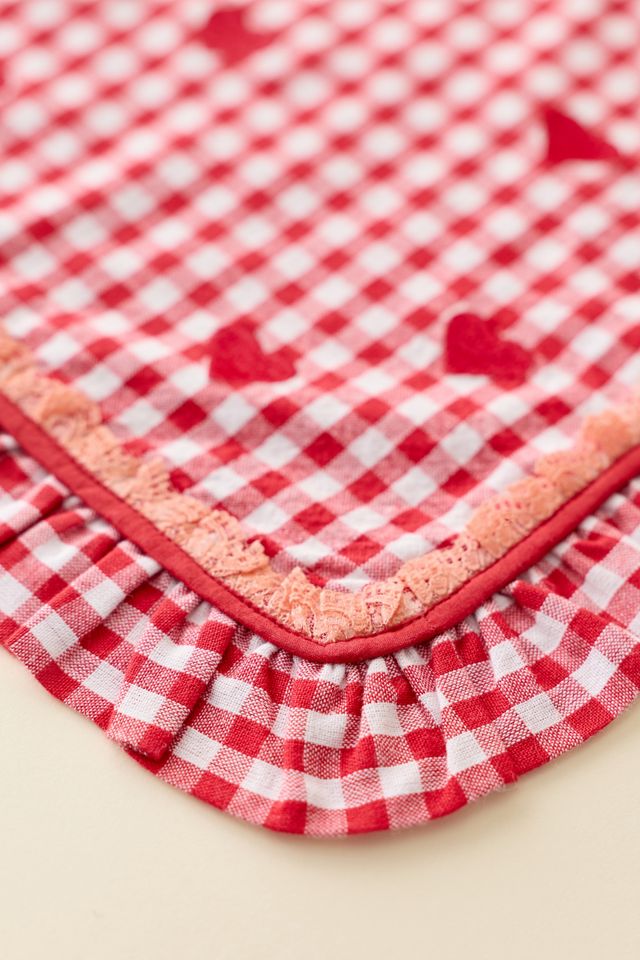 For Love & Lemons UO Exclusive Gingham Ruffled Placemat - Set Of 2 #2