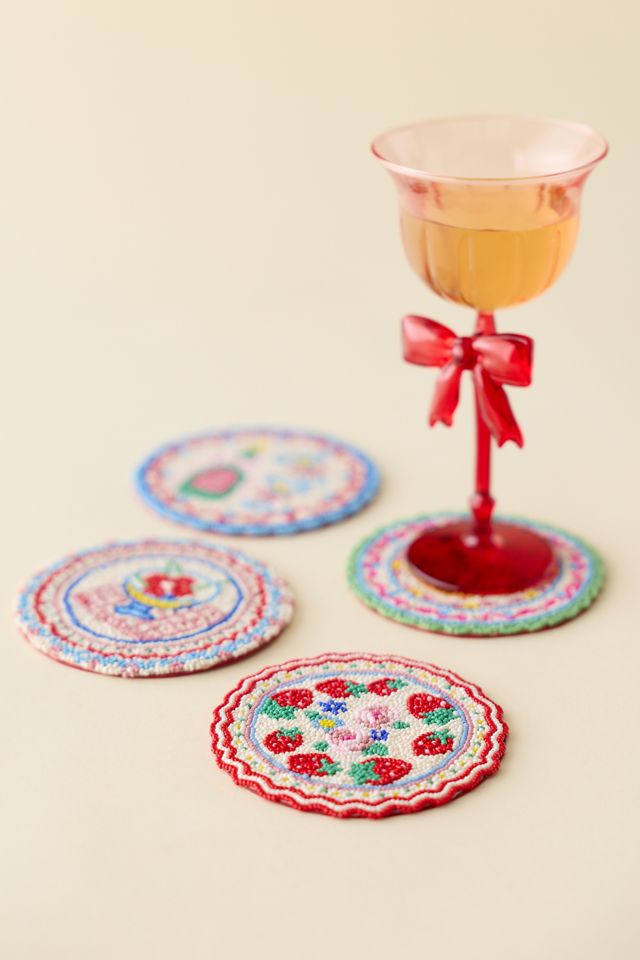For Love & Lemons UO Exclusive Beaded Coaster Set #1