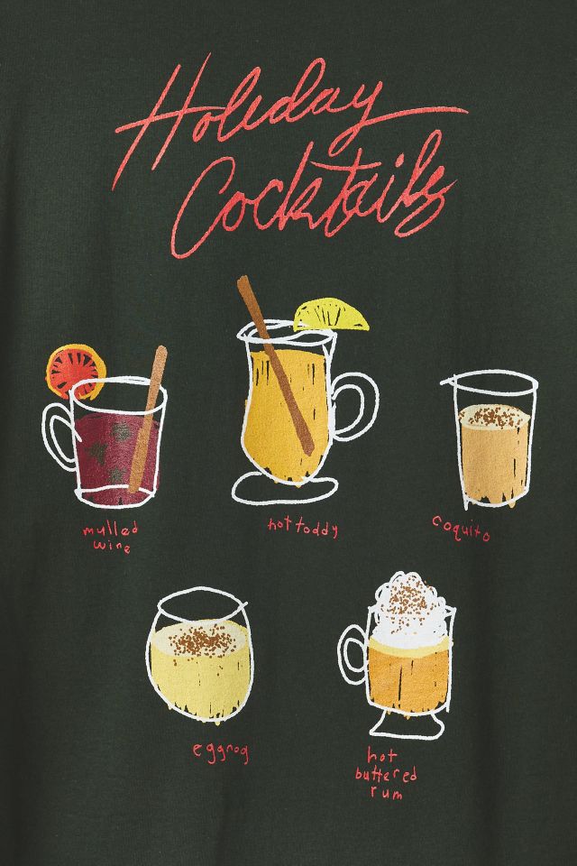 Holiday Cocktails Graphic Tee #2