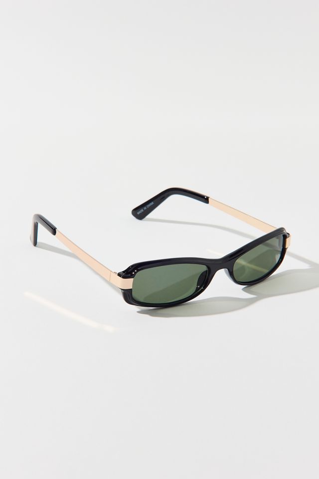Trina Slim Rectangle Sunglasses #2