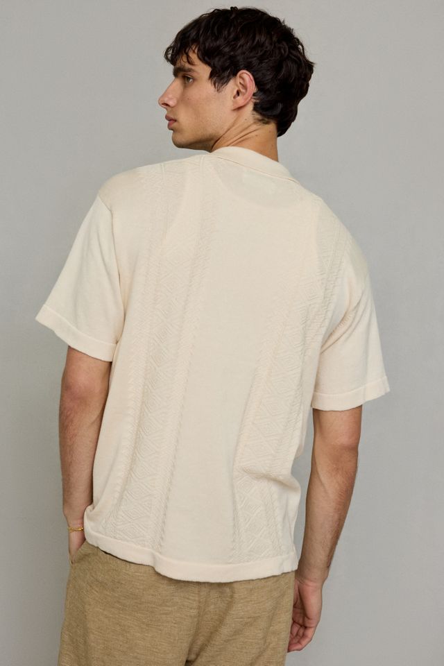 The Critical Slide Society Trader Knit Short Sleeve Polo Sweater #1