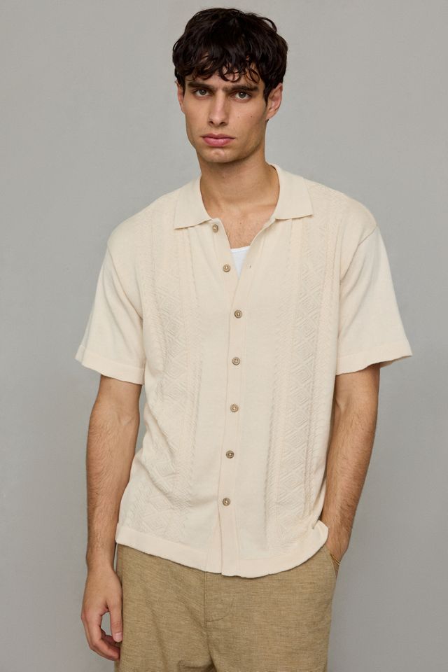 The Critical Slide Society Trader Knit Short Sleeve Polo Sweater #2