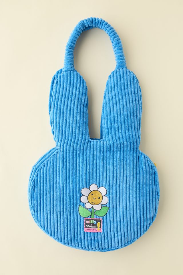 Miffy Whatever! Makes You Happy Oversized Corduroy Tote Bag #1