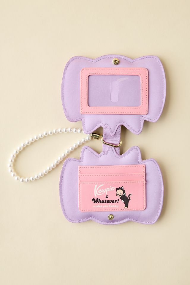 Whatever! Makes You Happy Kewpie Cat Card Wallet Keychain #2