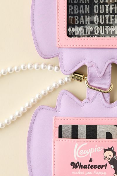 Whatever! Makes You Happy Kewpie Cat Card Wallet Keychain