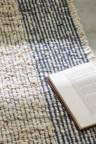 Revival Halo Flatweave Wool Rug In Sky At Urban Outfitters