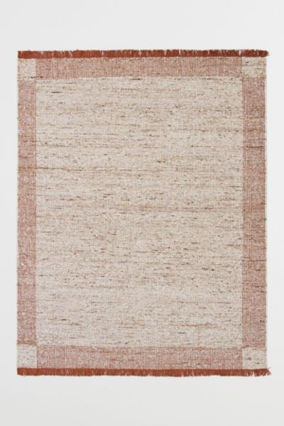 Revival Halo Flatweave Wool Rug In Red At Urban Outfitters