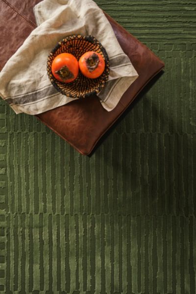 Revival Soloba Washable Rug In Evergreen At Urban Outfitters