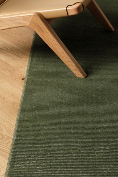 Revival Stripe Washable Rug In Evergreen At Urban Outfitters