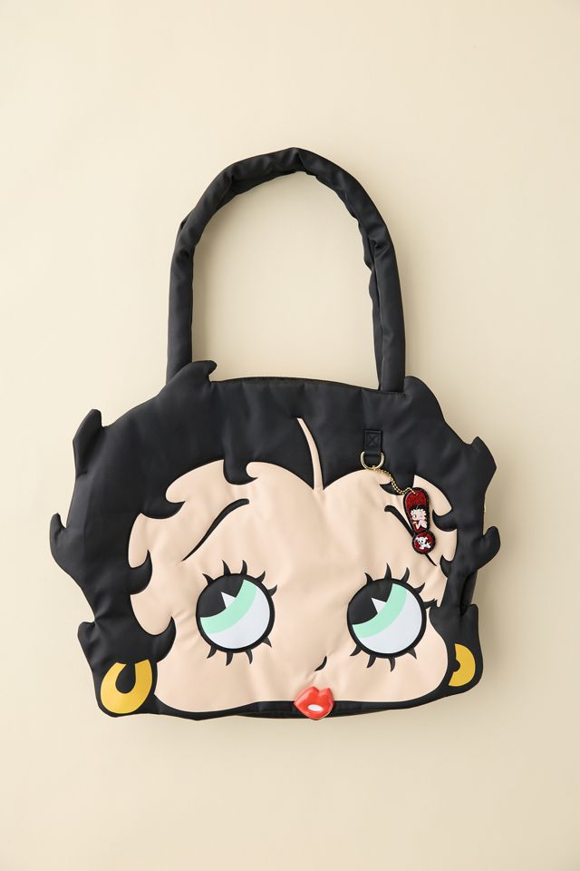 Whatever! Makes You Happy Betty Boop Padded Nylon Head Tote Bag
