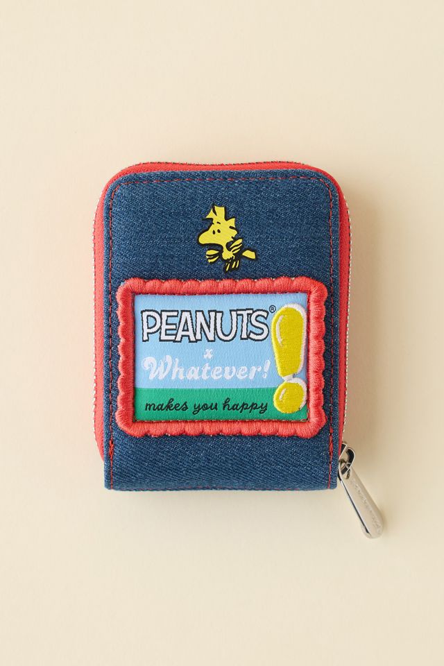 Whatever! Makes You Happy Peanuts Happiness Is A Warm Puppy Denim Accordion Wallet #1
