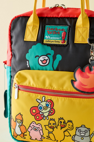 Whatever! Makes You Happy Chibi Godzilla Raids Again Reversible Crossbody Bag