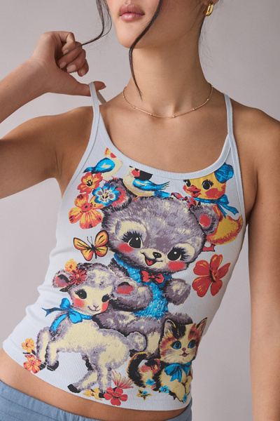 Kimchi Blue Kidult Animal Graphic Scoop Neck Cami