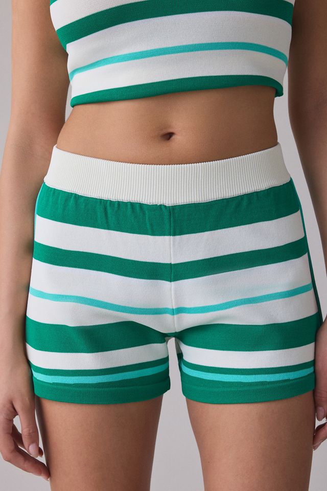 P.E Nation Retreat Stripe Knit Shorts #3
